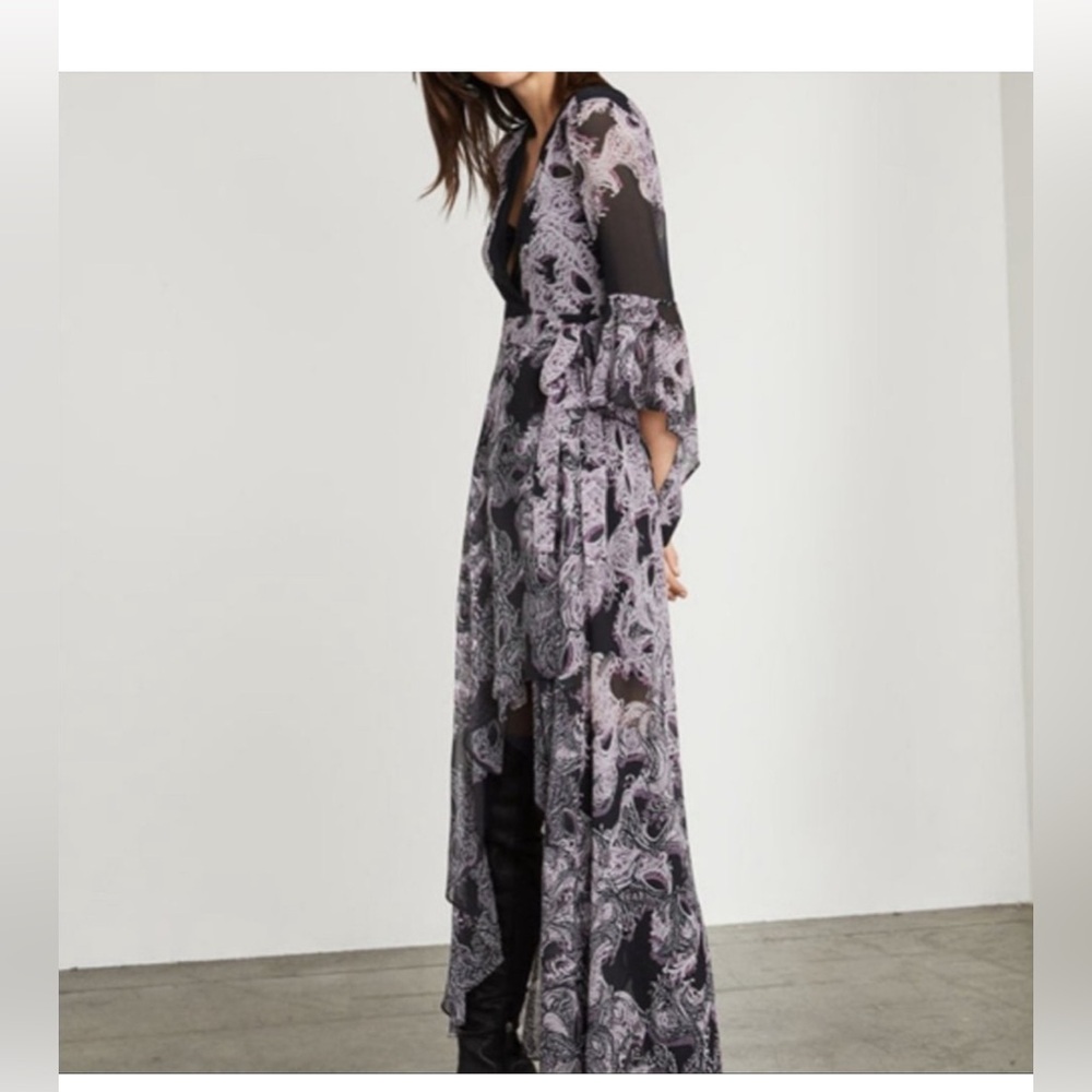 $368 BCBG MAXAZRIA Kat High-Low Wrap Dress SIZE Medium